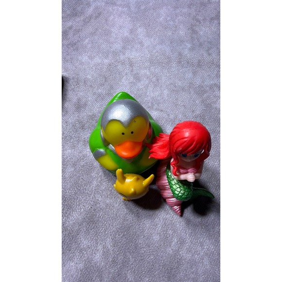 Other - Disney Ariel Inspired Mermaid Figure Superhero Rubber Duck and Mini Toy Lot